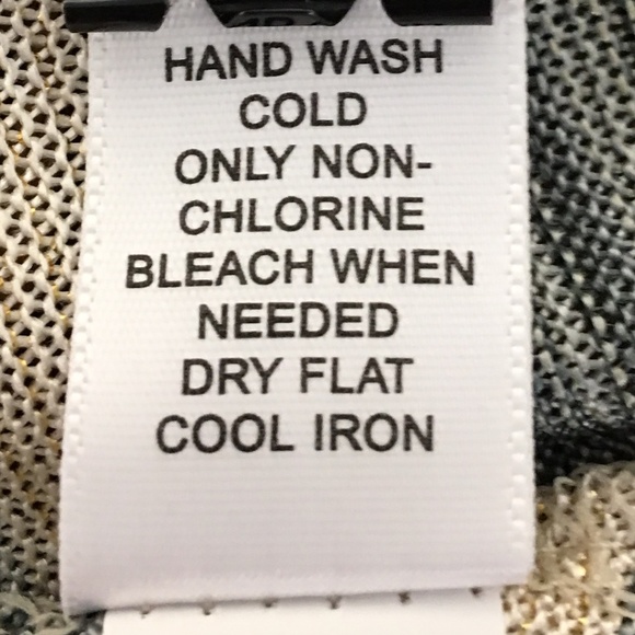 BANANA REPUBLIC Dressy Metallic Striped Tank M - Picture 9 of 11